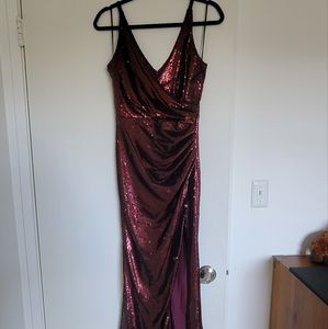 Dress the Population Red Sequins Dress XS